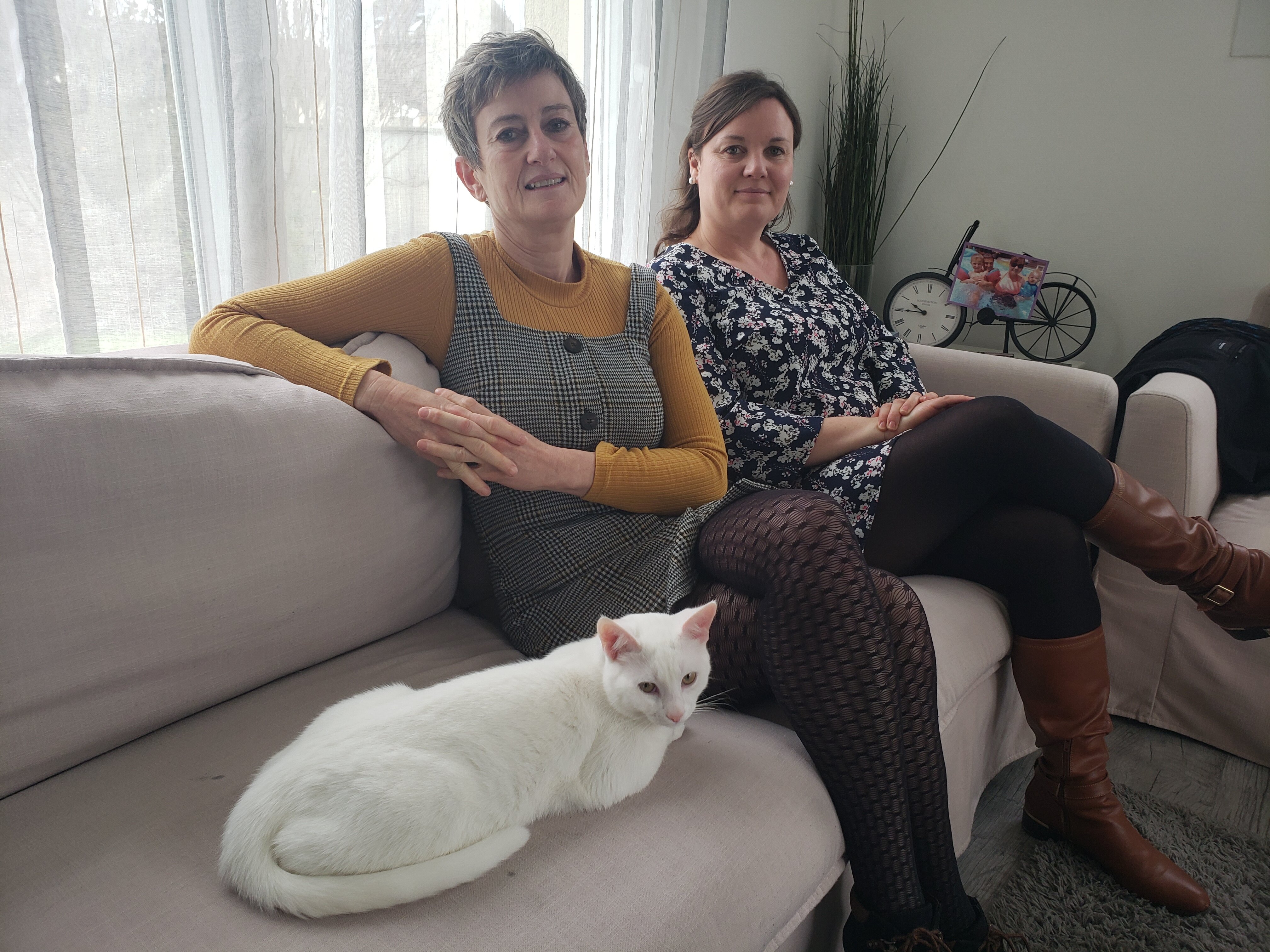 Corinne Le Bars en compagnie de sa fille Laurianne